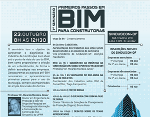 Seminário para uso de tecnologia nas obras